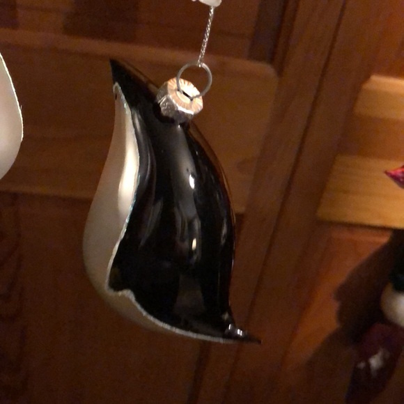 Set of 6 Glass Colored Penguin Ornaments - Picture 6 of 10